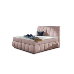 NABBI Vareso 140 čalúnená manželská posteľ s úložným priestorom ružová vyobraziť