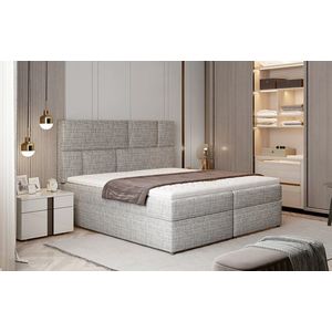 NABBI Ferine 145 čalúnená manželská posteľ s úložným priestorom sivá (Berlin 01) vyobraziť