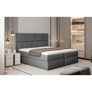 NABBI Ferine 145 čalúnená manželská posteľ s úložným priestorom sivá (Sawana 05) vyobraziť
