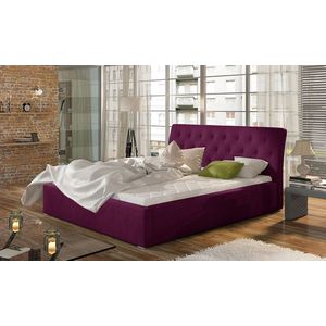 NABBI Monzo 160 čalúnená manželská posteľ s roštom vínová vyobraziť