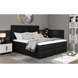 NABBI Grosio 185 čalúnená manželská posteľ s úložným priestorom čierna (Soft 11) vyobraziť