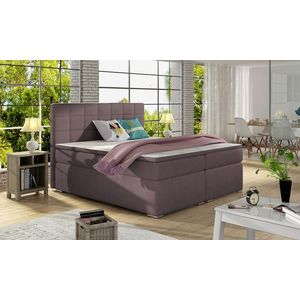 NABBI Anzia 140 čalúnená manželská posteľ s úložným priestorom fialová vyobraziť