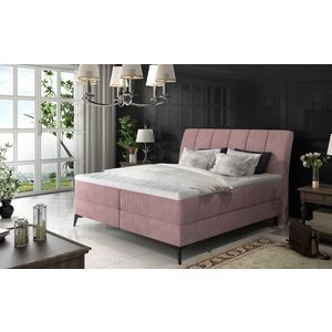 NABBI Altama 180 čalúnená manželská posteľ s úložným priestorom ružová vyobraziť