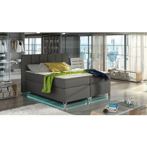 NABBI Barino 160 čalúnená manželská posteľ s úložným priestorom sivá (Soft 29) vyobraziť