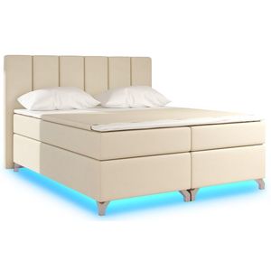 NABBI Barino 140 čalúnená manželská posteľ s úložným priestorom béžová (Soft 33) vyobraziť