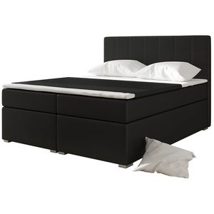 NABBI Anzia 160 čalúnená manželská posteľ s úložným priestorom čierna (Soft 11) vyobraziť