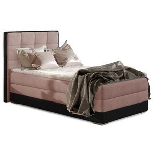 NABBI Alessandra 90 P čalúnená jednolôžková posteľ ružová / čierna vyobraziť