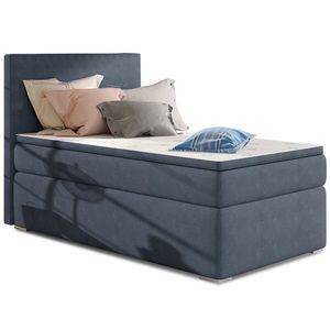 NABBI Rodrigo 90 P čalúnená jednolôžková posteľ s úložným priestorom modrá vyobraziť