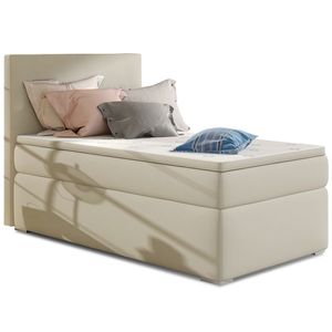 NABBI Rodrigo 90 P čalúnená jednolôžková posteľ s úložným priestorom béžová vyobraziť