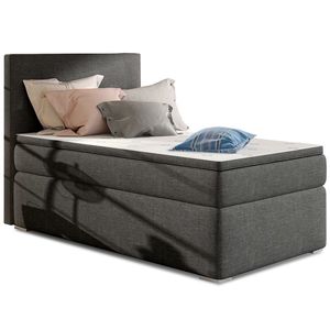 NABBI Rodrigo 90 P čalúnená jednolôžková posteľ s úložným priestorom sivá vyobraziť