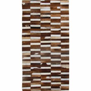 KONDELA Typ 5 kožený koberec 201x300 cm vzor patchwork vyobraziť
