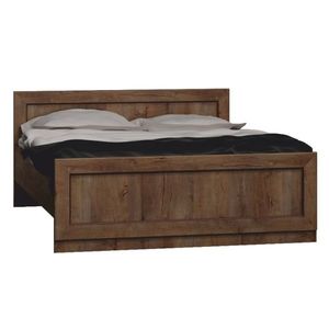 KONDELA Tedy T20 160 rustikálna posteľ s roštom dub lefkas vyobraziť