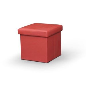 KONDELA Tela New taburetka s úložným priestorom červená vyobraziť