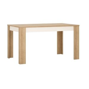 KONDELA Leonardo LYOT03 rozkladací jedálenský stôl dub riviera / biela vyobraziť