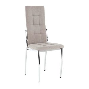 KONDELA Adora New jedálenská stolička hnedá / chróm vyobraziť