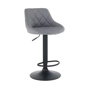 KONDELA Terkan barová stolička sivá / čierna vyobraziť