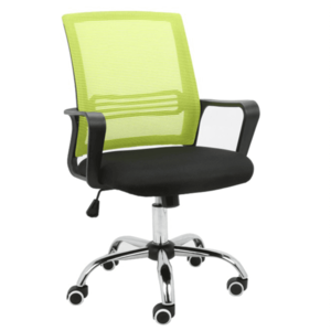 KONDELA Apolo kancelárska stolička s podrúčkami zelená / čierna vyobraziť