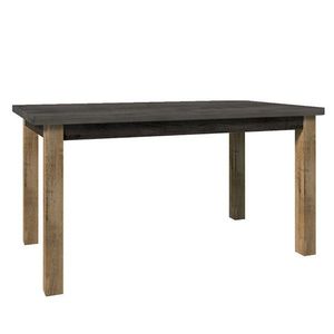 KONDELA Montana STW rozkladací jedálenský stôl dub lefkas tmavý / smooth sivý vyobraziť