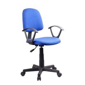 KONDELA Tamson kancelárska stolička s podrúčkami modrá / čierna vyobraziť