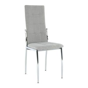 KONDELA Adora New jedálenská stolička sivá / chróm vyobraziť