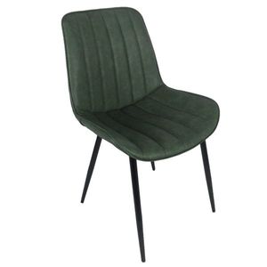 KONDELA Hazal jedálenská stolička zelená / čierna vyobraziť