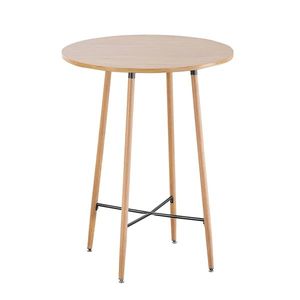 KONDELA Imam okrúhly barový stôl dub vyobraziť