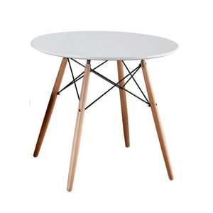 KONDELA Gamin New okrúhly jedálenský stôl biela / buk vyobraziť