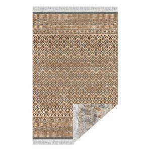 KONDELA Madala obojstranný koberec 80x150 cm vzor / hnedá vyobraziť
