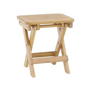 KONDELA Denice rozkladacia stolička bez operadla bambus vyobraziť
