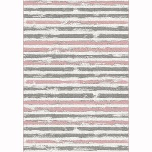 KONDELA Karan koberec 67x120 cm ružová / sivá / biela vyobraziť