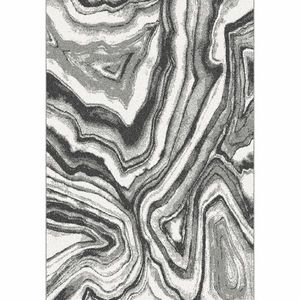 KONDELA Sinan koberec 67x120 cm biela / čierna / vzor vyobraziť