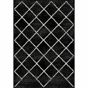 KONDELA Mates Typ 1 koberec 57x90 cm čierna / vzor vyobraziť