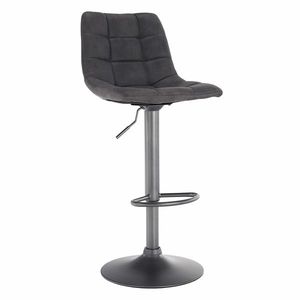 KONDELA Lahela barová stolička sivá / čierna vyobraziť