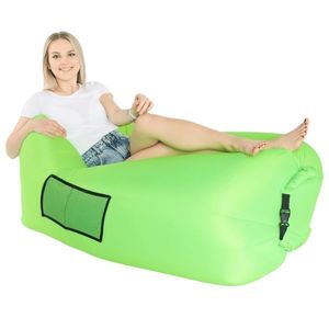 KONDELA Lebag nafukovací sedací vak zelená vyobraziť