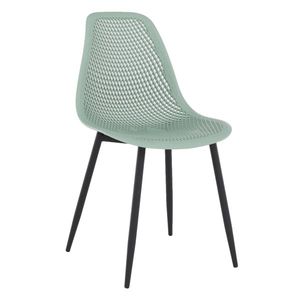 KONDELA Tegra Typ 2 jedálenská stolička zelená / čierna vyobraziť