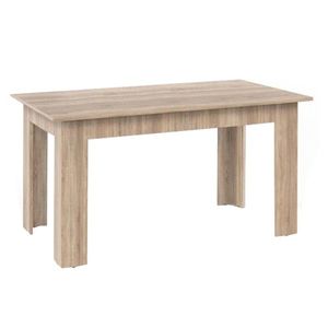 KONDELA General New jedálenský stôl 140x80 cm dub sonoma vyobraziť