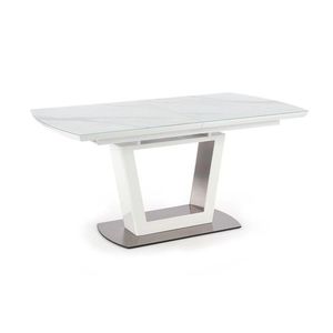 HALMAR Blanco rozkladací jedálenský stôl biely mramor / biela vyobraziť
