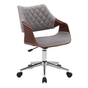 HALMAR Colt kancelárska stolička s podrúčkami sivá (Velvet) / orech vyobraziť
