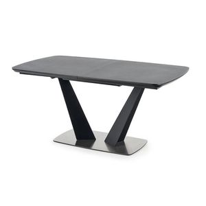 HALMAR Fangor rozkladací jedálenský stôl tmavosivá / čierna vyobraziť
