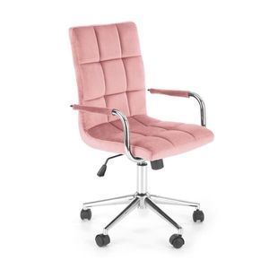 HALMAR Gonzo 4 kancelárska stolička ružová (Velvet) / chróm vyobraziť