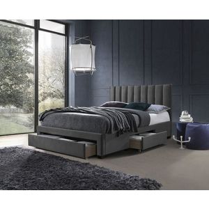 HALMAR Grace 160 čalúnená manželská posteľ s úložným priestorom sivá (Velvet) vyobraziť