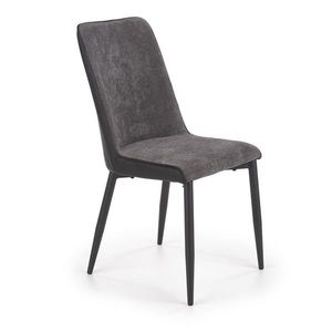 HALMAR K368 jedálenská stolička tmavosivá / čierna vyobraziť
