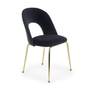 HALMAR K385 jedálenská stolička čierna / zlatá vyobraziť