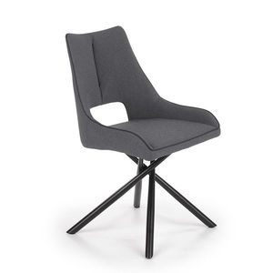 HALMAR K409 jedálenská stolička sivá / čierna vyobraziť
