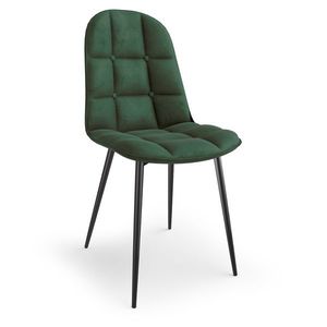 HALMAR K417 jedálenská stolička tmavozelená (Velvet) / čierna vyobraziť