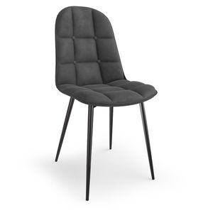 HALMAR K417 jedálenská stolička sivá (Velvet) / čierna vyobraziť