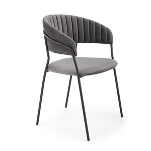 HALMAR K426 jedálenská stolička sivá / čierna vyobraziť