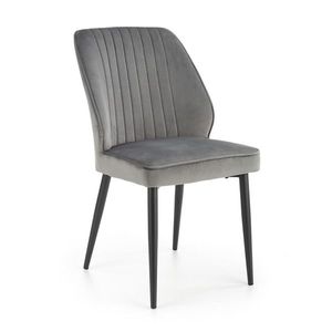HALMAR K432 jedálenská stolička sivá / čierna vyobraziť