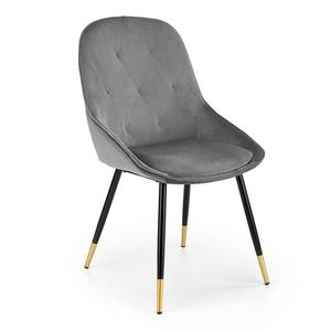 HALMAR K437 jedálenská stolička sivá / čierna vyobraziť