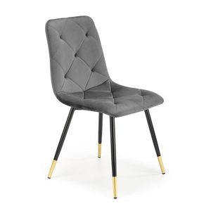 HALMAR K438 jedálenská stolička sivá / čierna vyobraziť
